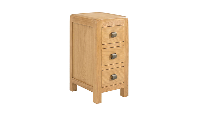 Compact 3 Drawer Bedside