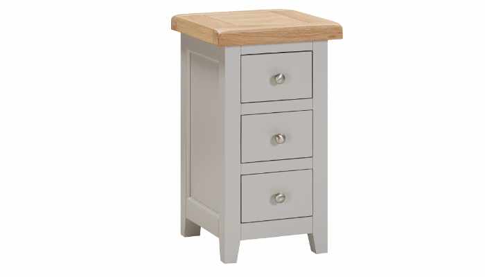 Compact 3 Drawer Bedside